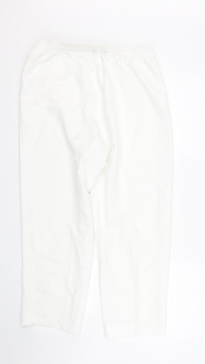 BM Womens White   Trousers  Size 12 L24 in