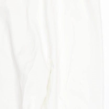 BM Womens White   Trousers  Size 12 L24 in