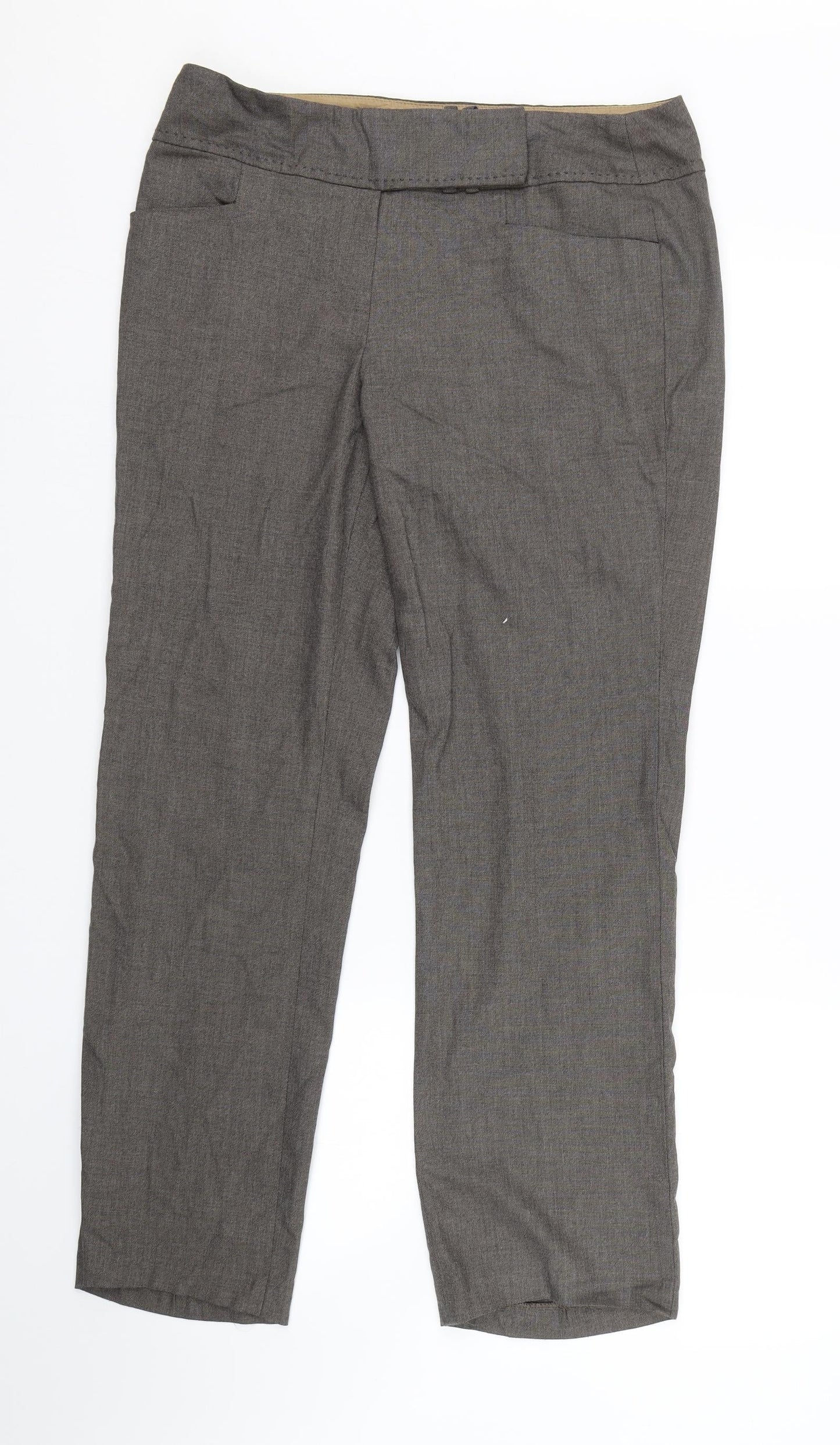 Womens UK Size 12 M&S Regular Fit  Brown Trousers