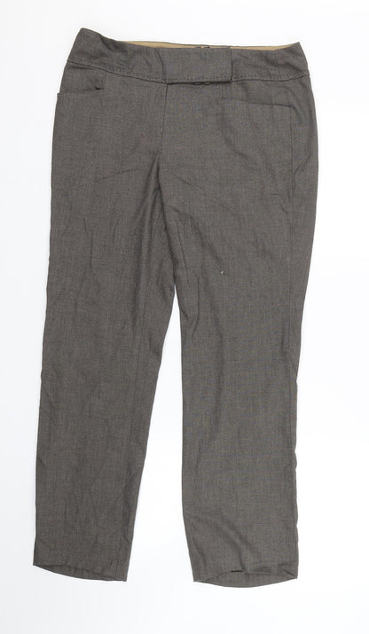 Womens UK Size 12 M&S Regular Fit  Brown Trousers