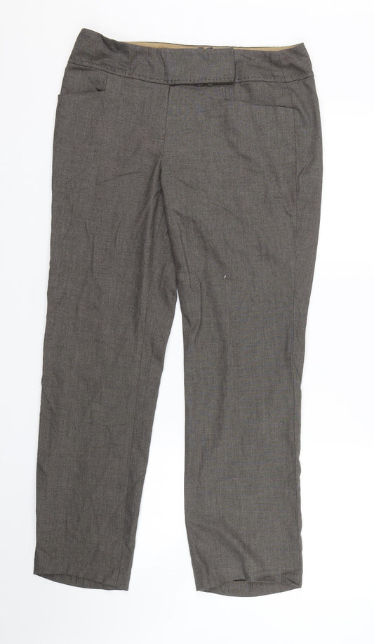 Womens UK Size 12 M&S Regular Fit  Brown Trousers