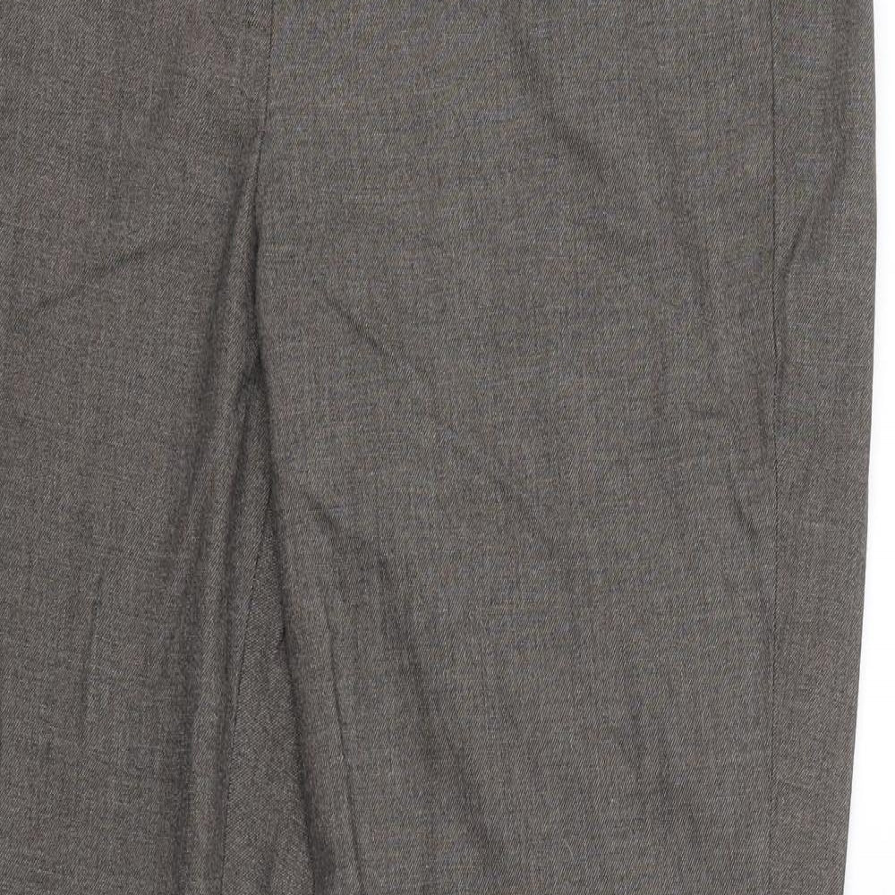 Womens UK Size 12 M&S Regular Fit  Brown Trousers