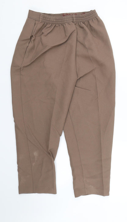 Saria Womens Brown   Carrot Trousers Size 25 L23 in