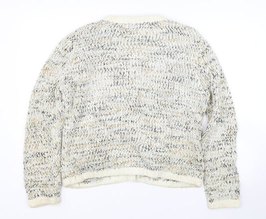 Womens UK Size L Passport Beige Cardigan Jumper