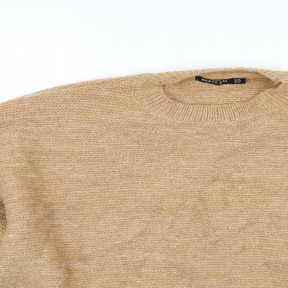 Womens UK Size M Nasty Gal Brown Pullover Jumper