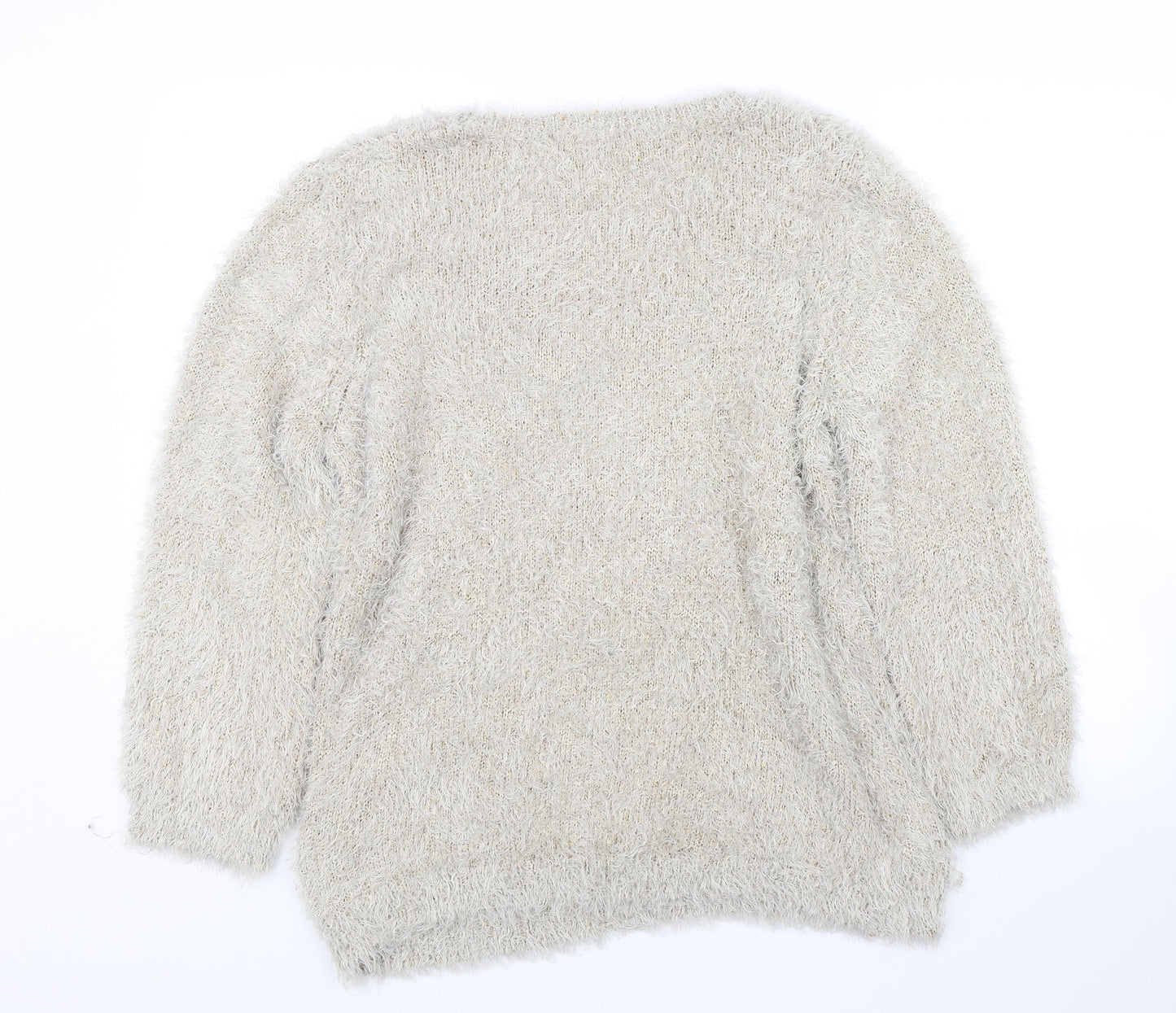 Womens UK Size 18 F&F Gold Pullover Jumper