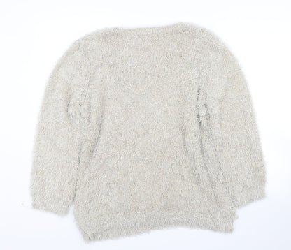 Womens UK Size 18 F&F Gold Pullover Jumper