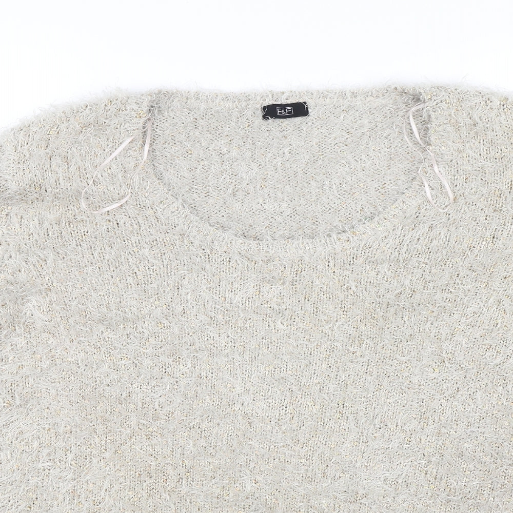 Womens UK Size 18 F&F Gold Pullover Jumper