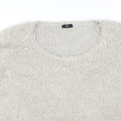 Womens UK Size 18 F&F Gold Pullover Jumper