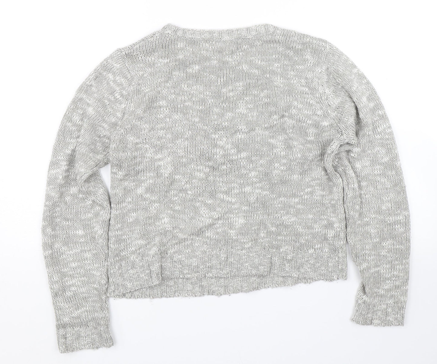 Womens UK Size S Peacocks Grey Pullover Jumper