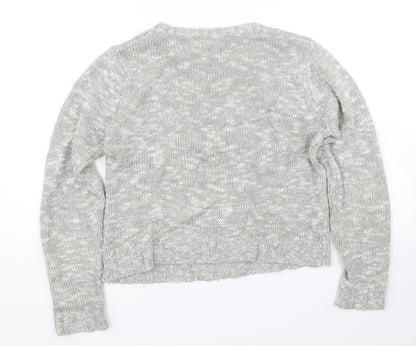 Womens UK Size S Peacocks Grey Pullover Jumper