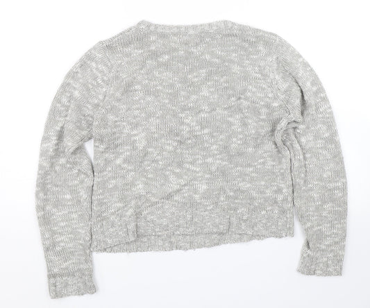 Womens UK Size S Peacocks Grey Pullover Jumper