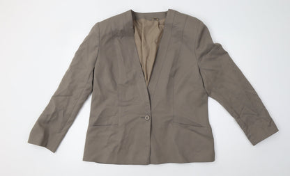 Womens UK Size 18 Preworn Regular Grey Blazer