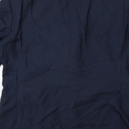 Henley Mens Blue   Jacket Blazer Size 44