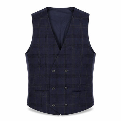 Marks & Spencer Mens Blue Check  Jacket Suit Trousers Size M