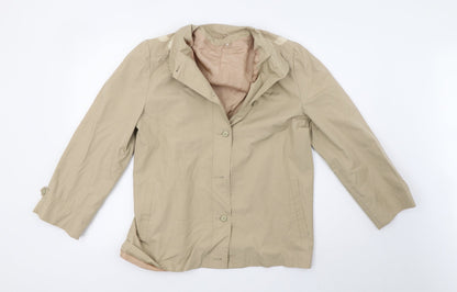 Womens UK Size 18 Preworn Beige Varsity Jacket