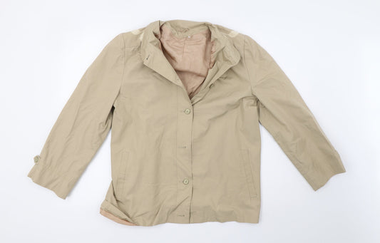 Womens UK Size 18 Preworn Beige Varsity Jacket