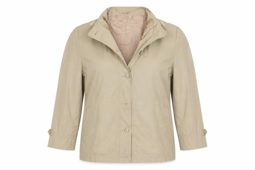 Womens UK Size 18 Preworn Beige Varsity Jacket