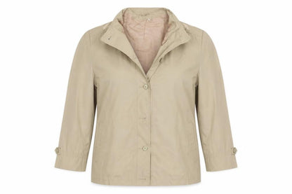 Womens UK Size 18 Preworn Beige Varsity Jacket