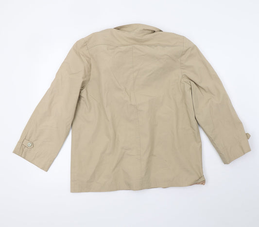 Womens UK Size 18 Preworn Beige Varsity Jacket