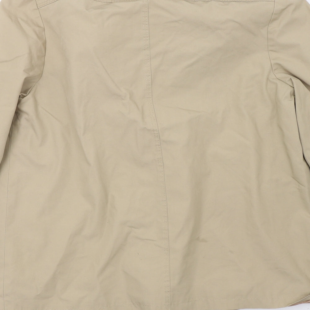 Womens UK Size 18 Preworn Beige Varsity Jacket