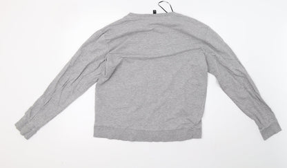 H&M Womens Grey   Pullover Sweatshirt Size L  - christmas