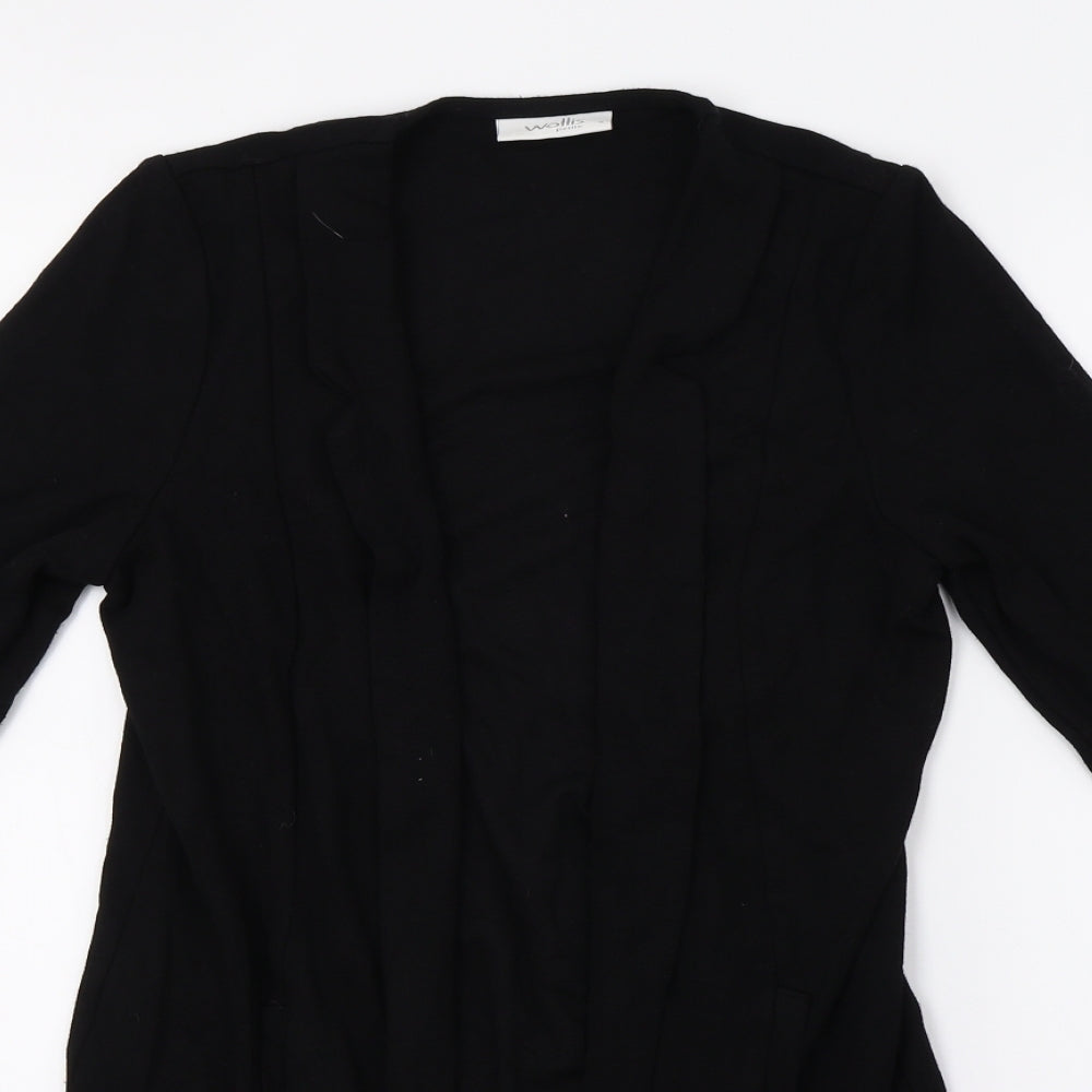 Womens UK Size S Wallis Black Cardigan Jumper
