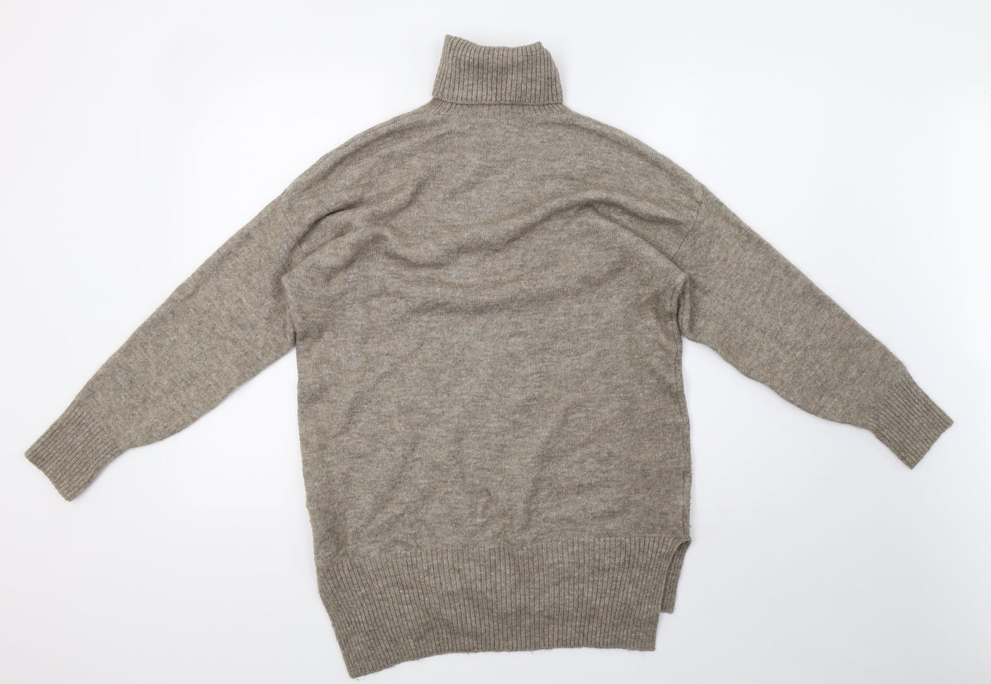 H&M Womens Grey  Knit Henley Sweatshirt Size S