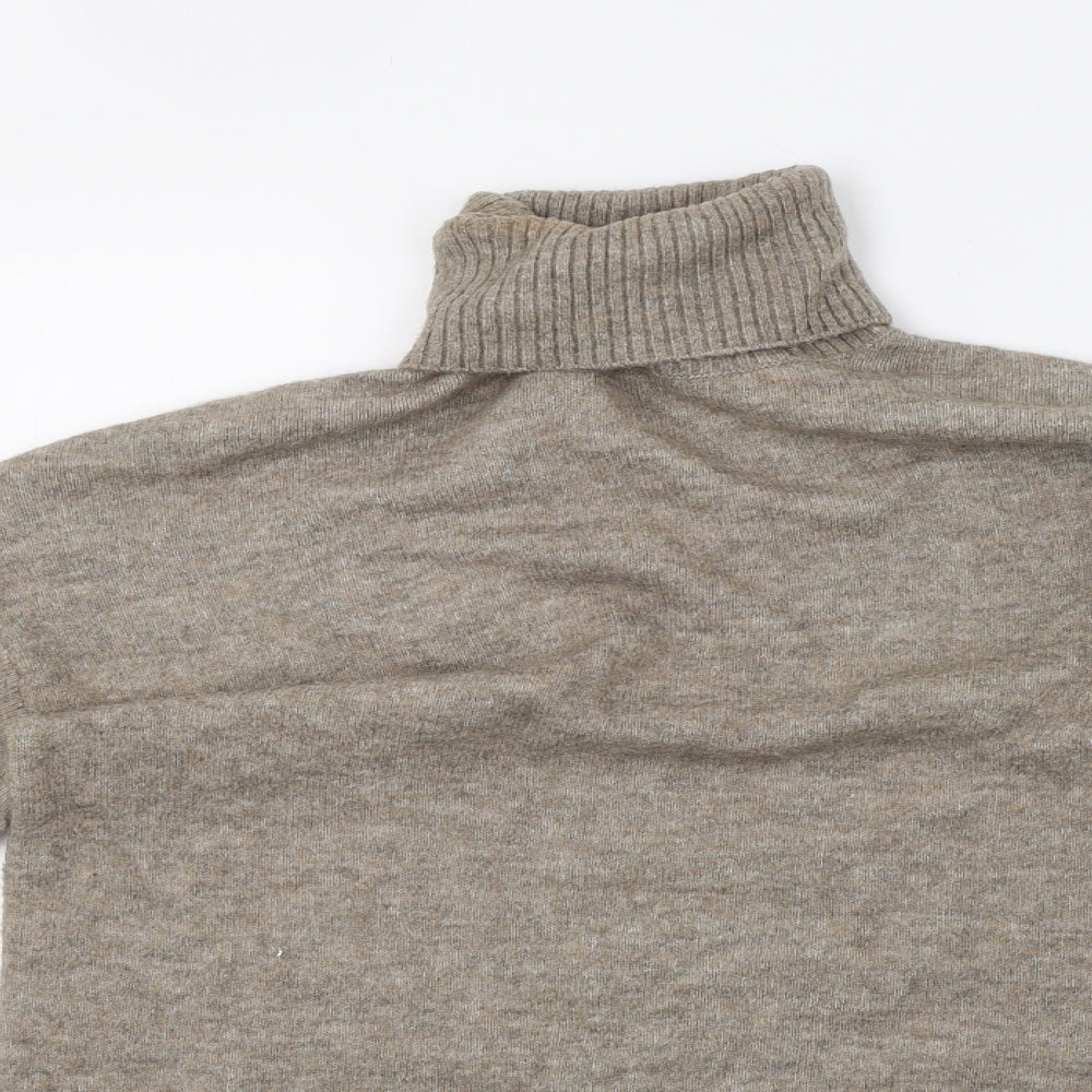 H&M Womens Grey  Knit Henley Sweatshirt Size S