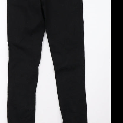 Preworn Womens Black  Denim Jegging Trousers Size 8 L31 in
