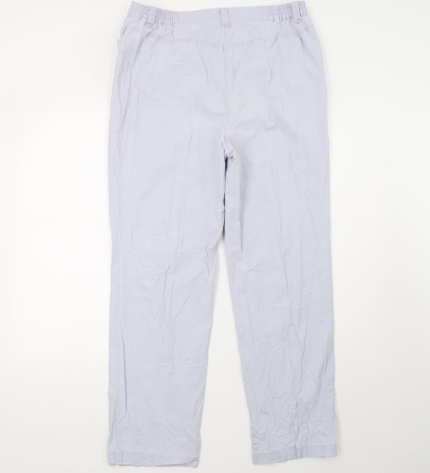 Womens UK Size 12 Preworn Regular Fit  Purple Trousers