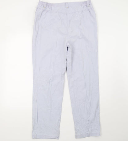 Womens UK Size 12 Preworn Regular Fit  Purple Trousers
