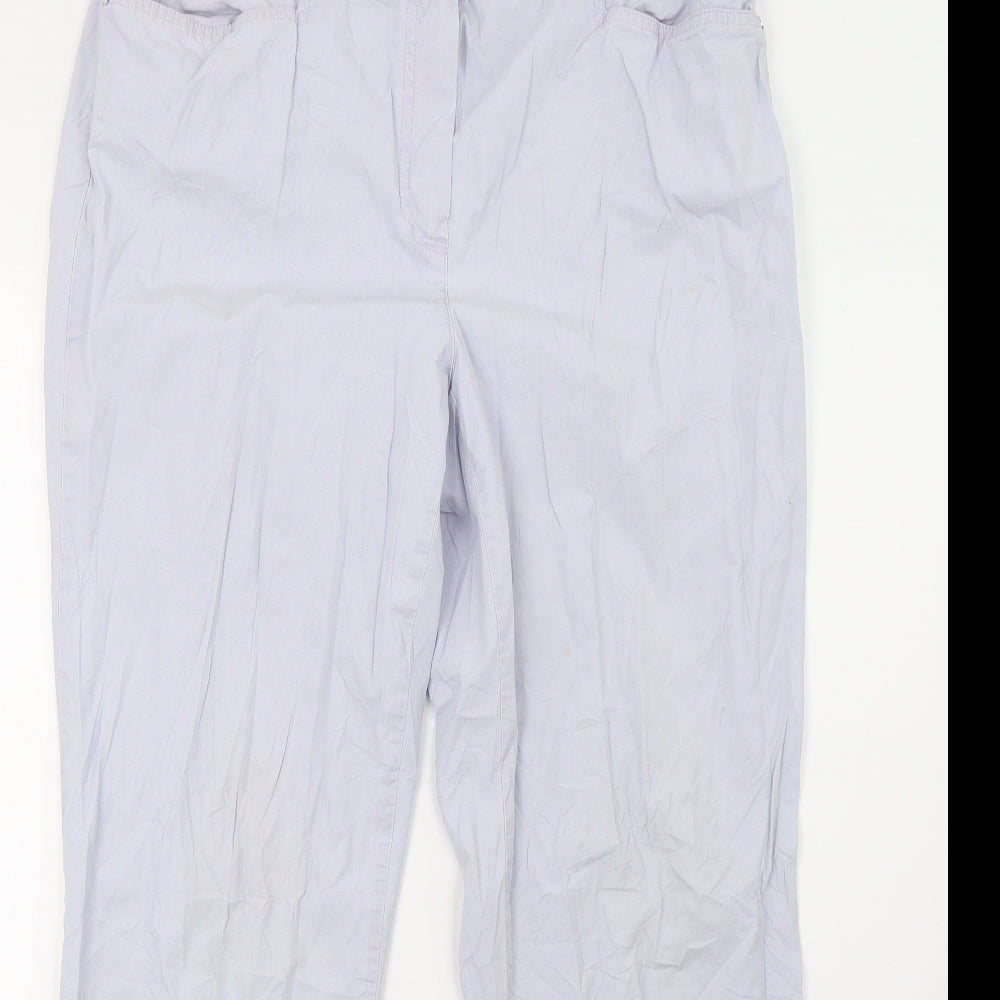 Womens UK Size 12 Preworn Regular Fit  Purple Trousers