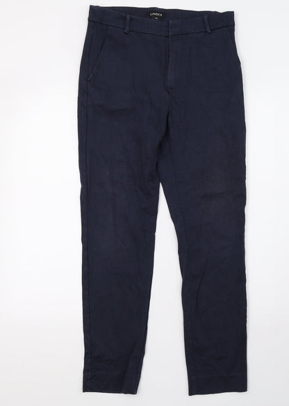 Womens UK Size 12 Lindex Regular Fit Sweatpants Blue Trousers