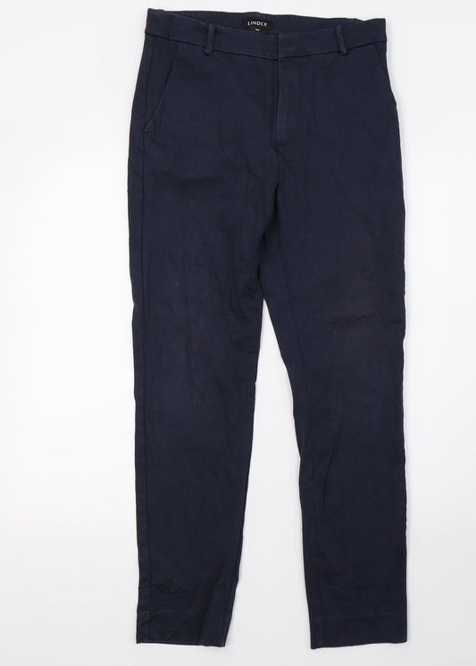 Womens UK Size 12 Lindex Regular Fit Sweatpants Blue Trousers
