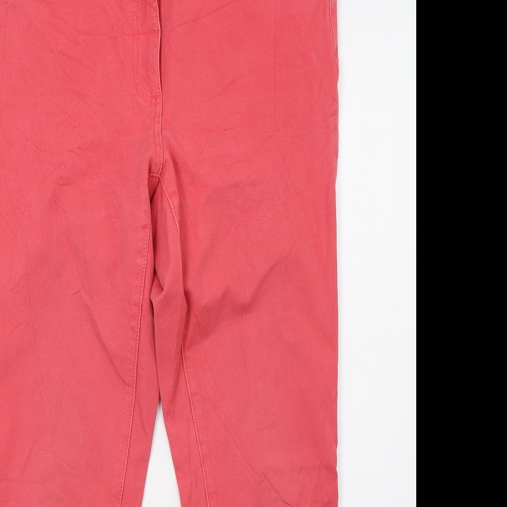 Vianni Womens Pink  Denim Skinny Jeans Size 14 L30 in
