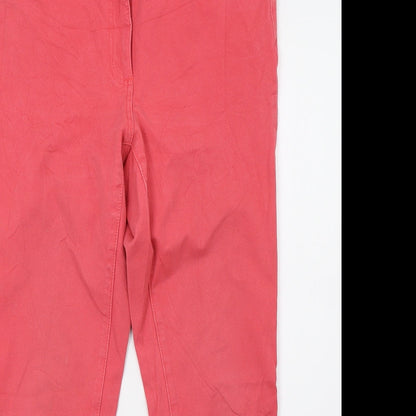 Vianni Womens Pink  Denim Skinny Jeans Size 14 L30 in