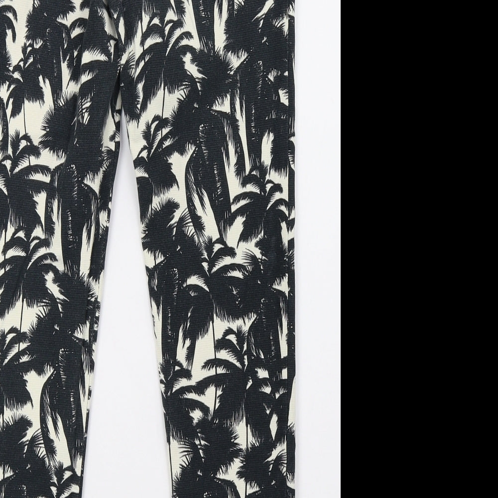 Topshop Womens Green Camouflage Denim Mom Jeans Size 8 L27 in