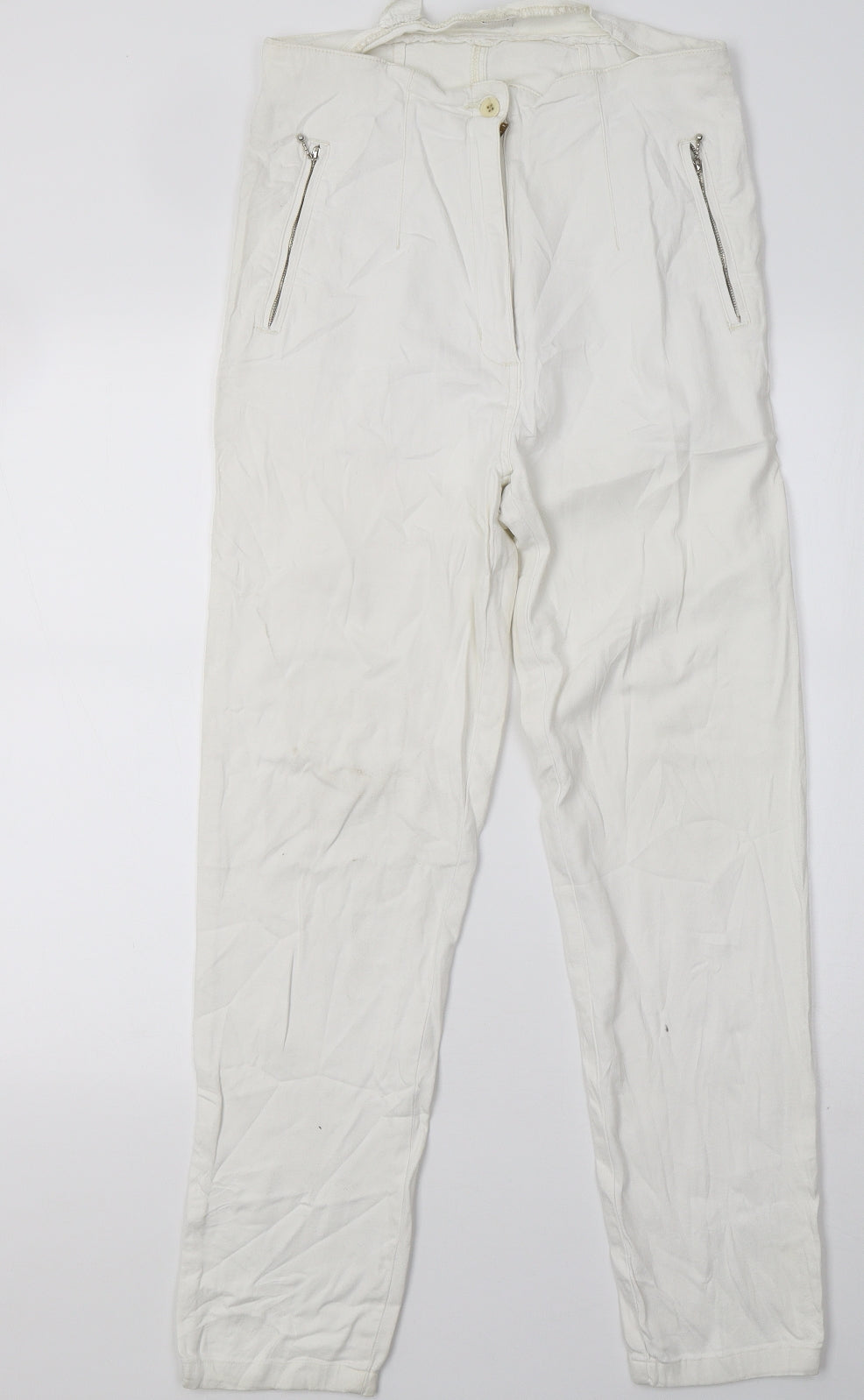 Womens UK Size 8 Stooker Regular Fit Skinny White Jeans