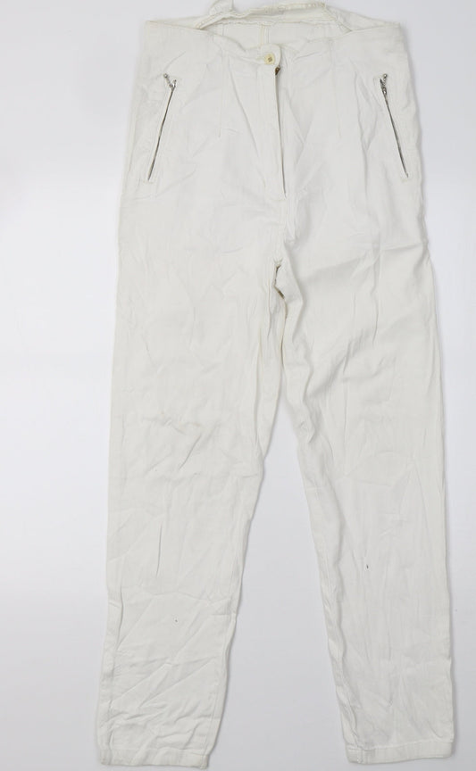 Womens UK Size 8 Stooker Regular Fit Skinny White Jeans