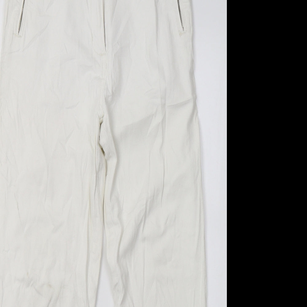 Womens UK Size 8 Stooker Regular Fit Skinny White Jeans