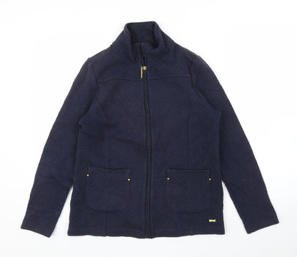 DASH Womens Blue   Quilted Coat Size 10