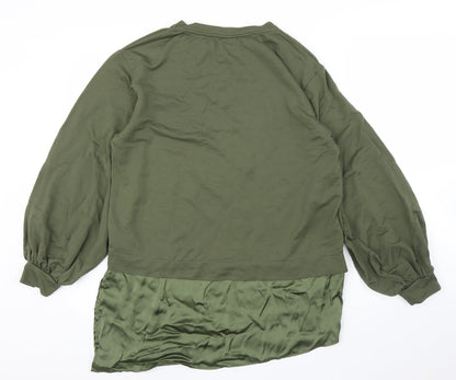 Womens UK Size L Find Green Pullover Jumper