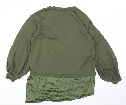Womens UK Size L Find Green Pullover Jumper