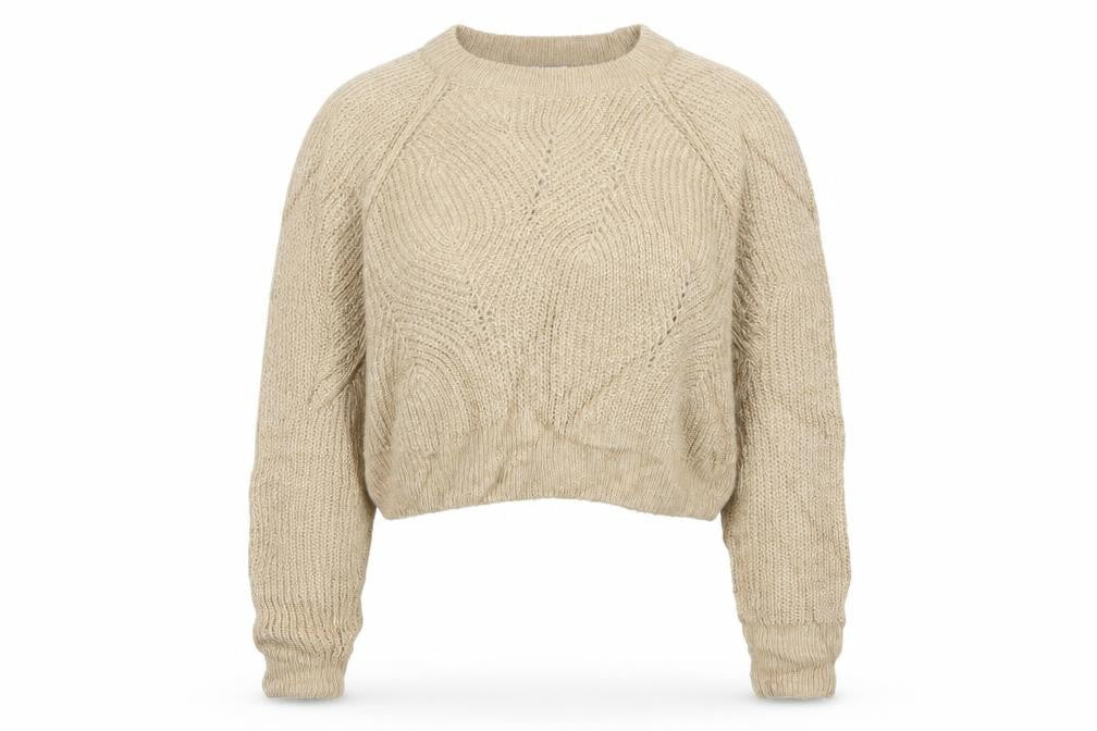 Womens UK Size M Topshop Beige Pullover Jumper