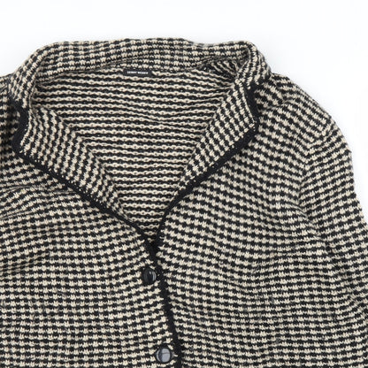Gerry Weber Womens Beige Houndstooth  Jacket Blazer Size 18