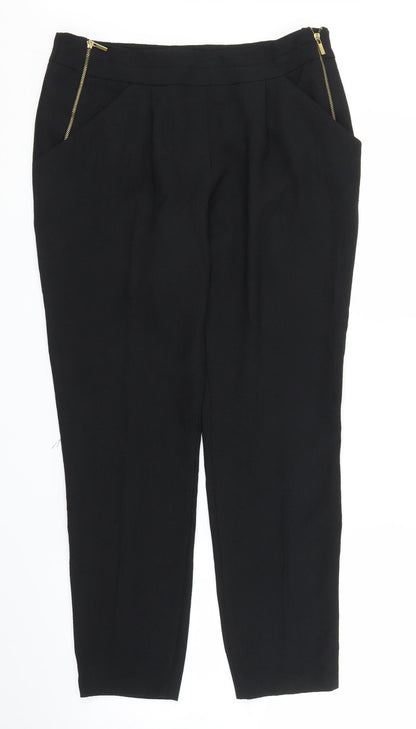 George Womens Black   Carrot Trousers Size 10 L25 in