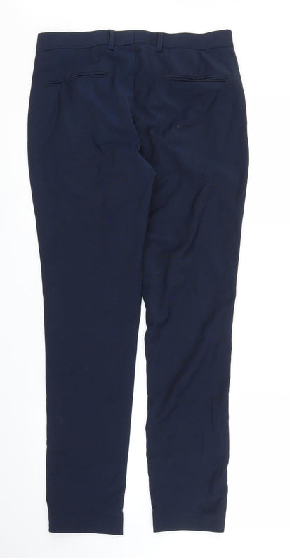H&M Womens Blue   Capri Trousers Size M L28 in