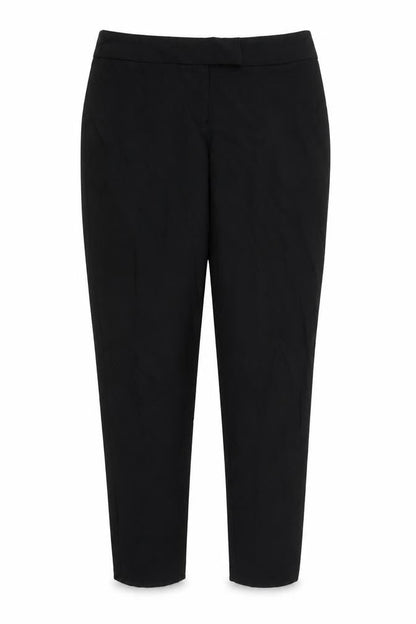 Womens UK Size 14 George Regular Fit Carrot Black Trousers