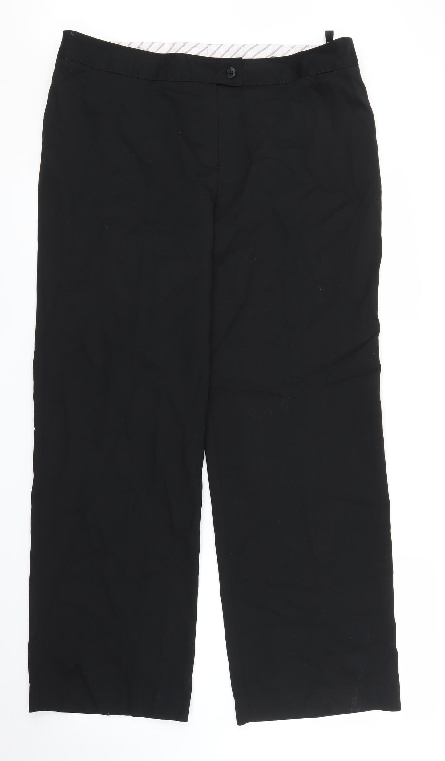 Womens UK Size 16 Club Class Regular Fit  Black Trousers